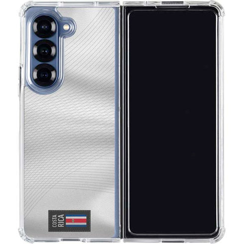 Costa Rica Soccer Flag Galaxy Z Fold7 Clear Case